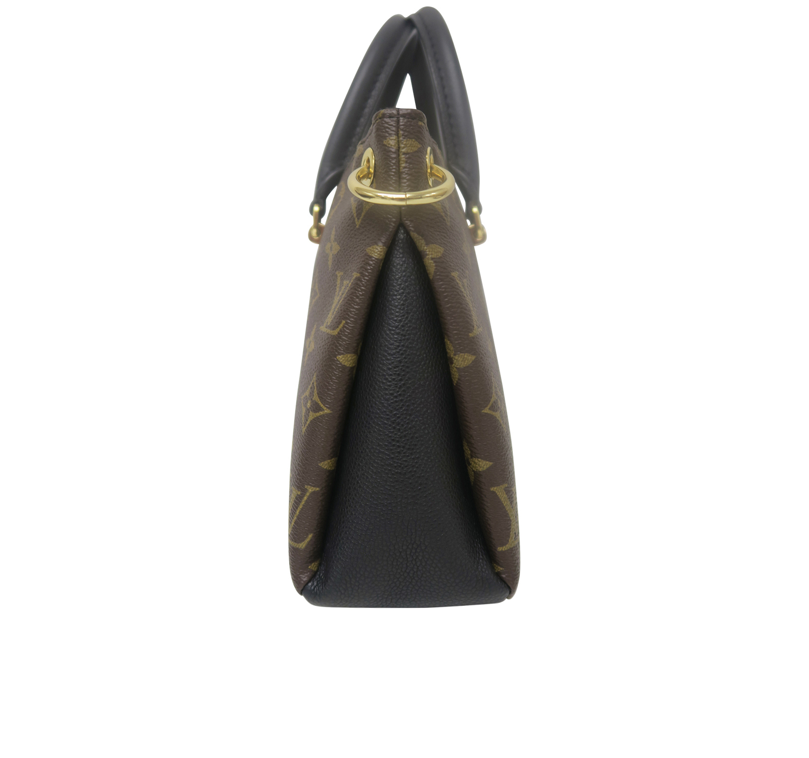 Pallas BB, &pound;1,400, Handbags, Black/Brown, Coated Canvas, Side view